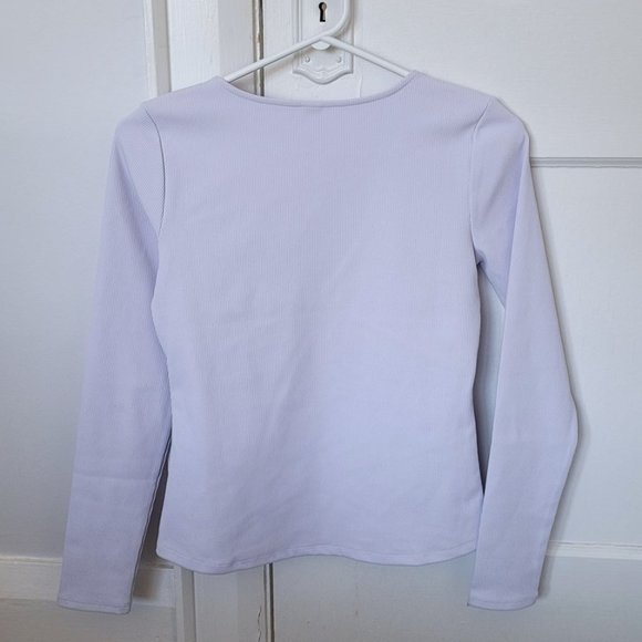 GapFit Breathe Faux Wrap Top (Pastel purple, XS) - Picture 5 of 9